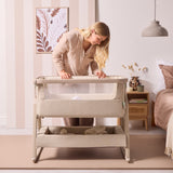 Tutti Bambini CoZee Air 2 Bedside Crib - Soft Walnut / Cocoa