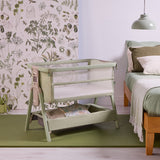 Tutti Bambini CoZee Zen Bedside Crib - Eucalyptus