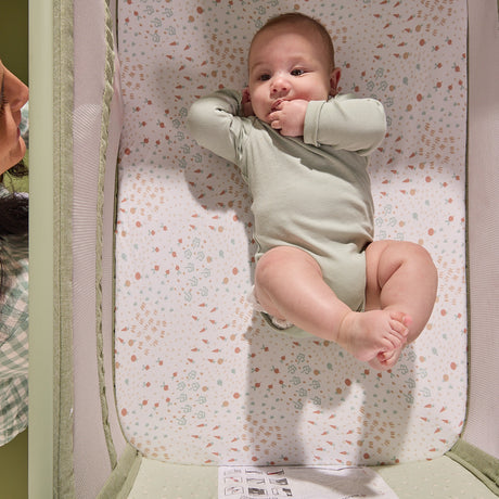 Tutti Bambini CoZee Zen Bedside Crib - Eucalyptus