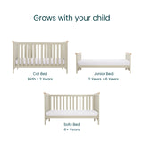 Tutti Bambini Misha Cot Bed - Mushroom & Golden Oak