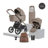 Silver Cross Cove 2 Ultimate Cybex Cloud T Car Seat Bundle - Champagne