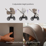 Silver Cross Cove 2 Ultimate Cybex Cloud T Car Seat Bundle - Champagne