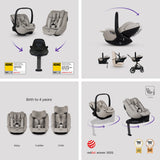 Silver Cross Cove 2 Ultimate 360 Family Car Seat Bundle - Champagne