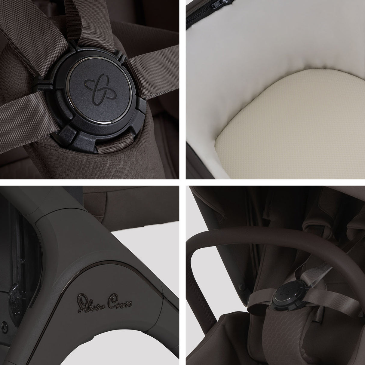Silver Cross Cove 2 Ultimate Maxi-Cosi Pebble 360 Pro2 Car Seat Bundle - Chocolate