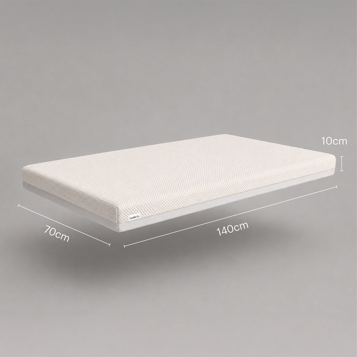 CuddleCo Harmony Hypo-Allergenic Bamboo Sprung Cot Bed Mattress 140 x 70cm