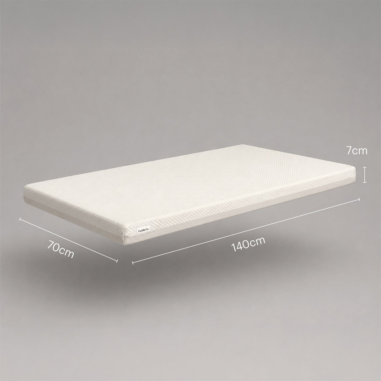 CuddleCo Lullaby Hypo-Allergenic Bamboo Foam Cot Bed Mattress 140 x 70cm