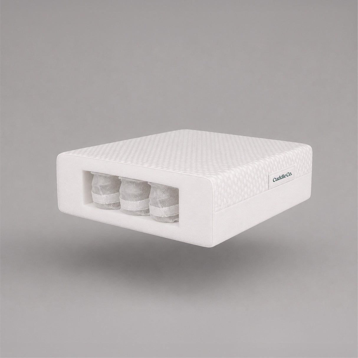 CuddleCo Signature Hypo-Allergenic Bamboo Pocket Sprung Cot Bed Mattress 140 x 70cm
