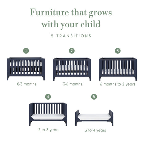 Tutti Bambini Tivoli Cot Bed - Navy