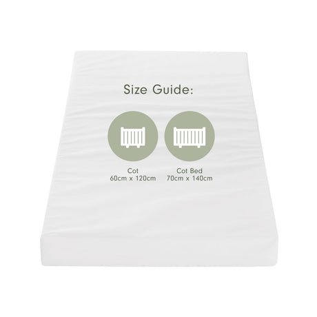 Tutti Bambini Eco Fibre Cot Mattress (60 x 120 cm) - White