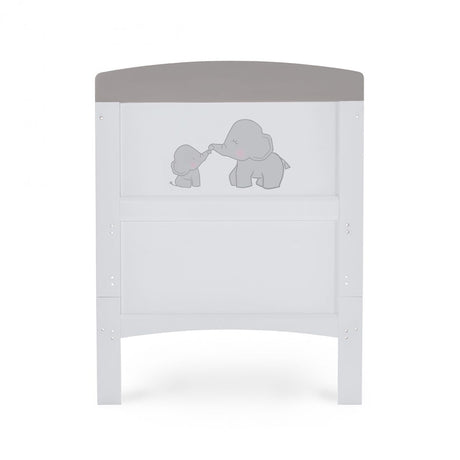 Obaby Grace Inspire Cot Bed - Me & Mini Me Elephants - Grey