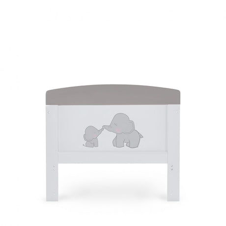 Obaby Grace Inspire Cot Bed - Me & Mini Me Elephants - Grey