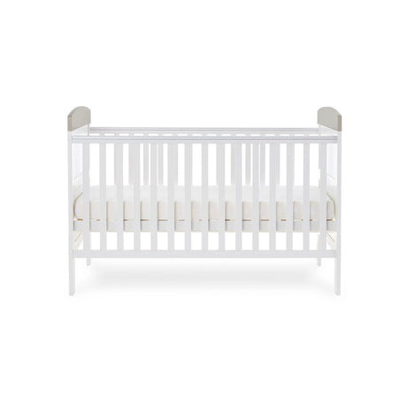 Obaby Grace Inspire Cot Bed - Me & Mini Me Elephants - Grey