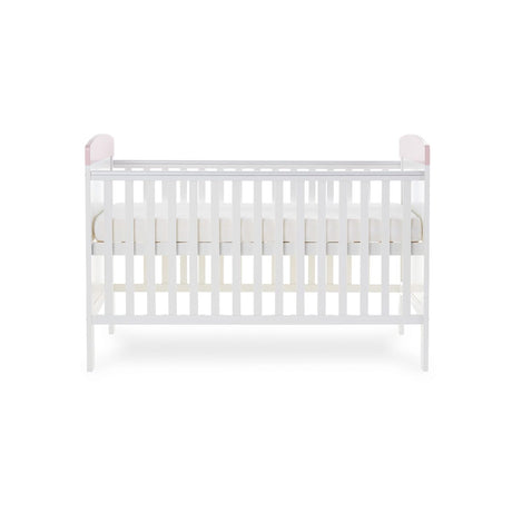 Obaby Grace Inspire Cot Bed - Me & Mini Me Elephants - Pink