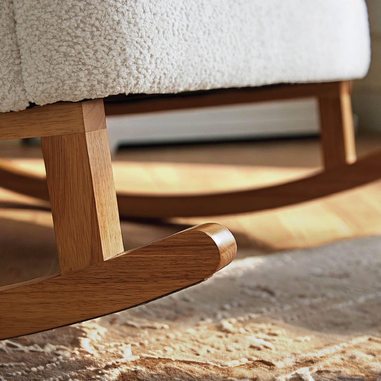 CuddleCo Etta Cuddle Nursing Chair - Boucle Mushroom