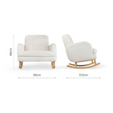 CuddleCo Etta Cuddle Nursing Chair - Boucle Off White