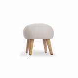 CuddleCo Etta Foot Stool - Boucle Mushroom
