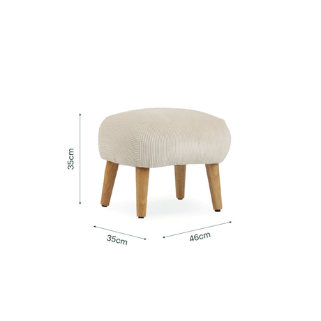 CuddleCo Etta Footstool - Sand
