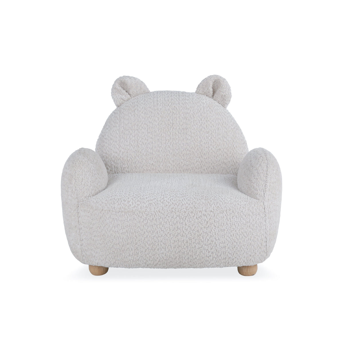 CuddleCo Etta Bear Kids Chair - Bouclé Mushroom
