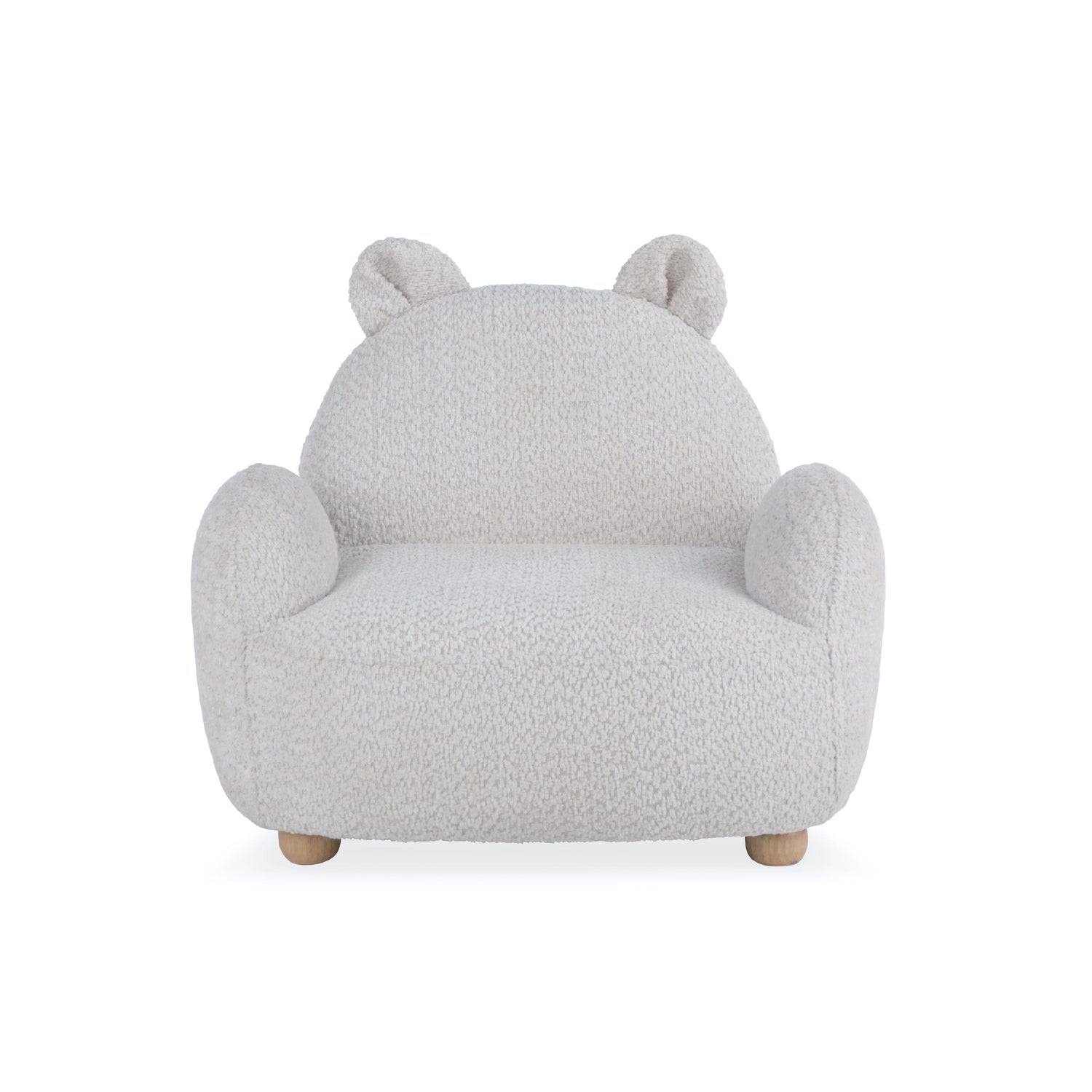 CuddleCo Etta Bear Kids Chair - Bouclé Mushroom