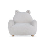 CuddleCo Etta Bear Kids Chair - Bouclé Mushroom