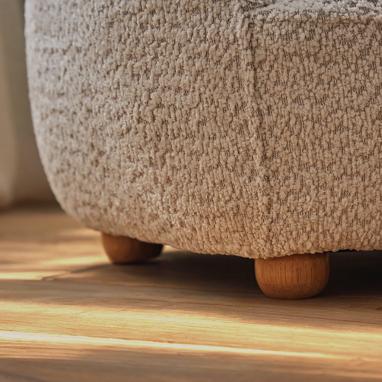 CuddleCo Etta Bear Kids Chair - Bouclé Mushroom