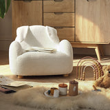 CuddleCo Etta Bunny Kids Chair - Bouclé Off White