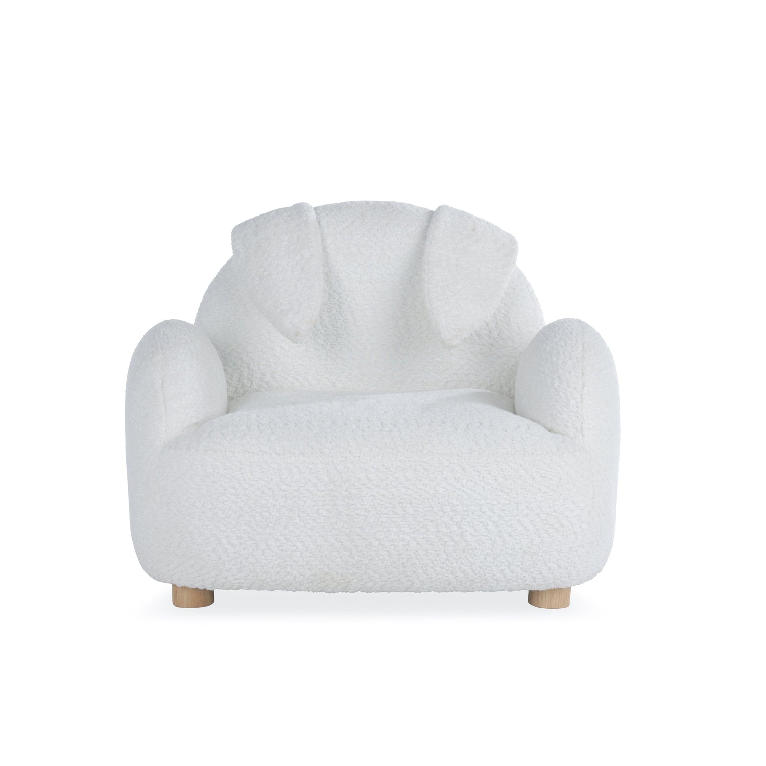 CuddleCo Etta Bunny Kids Chair - Bouclé Off White