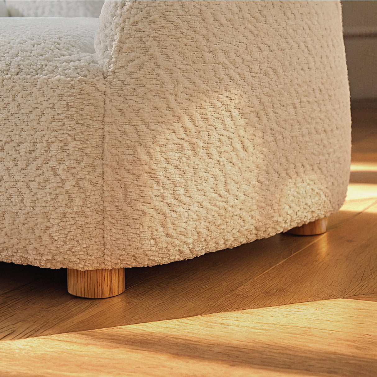 CuddleCo Etta Bunny Kids Chair - Bouclé Off White