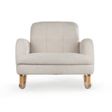 CuddleCo Etta Cuddle Chair - Bouclé Mushroom