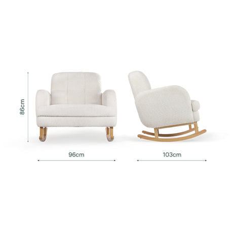 CuddleCo Etta Cuddle Chair - Bouclé Off White