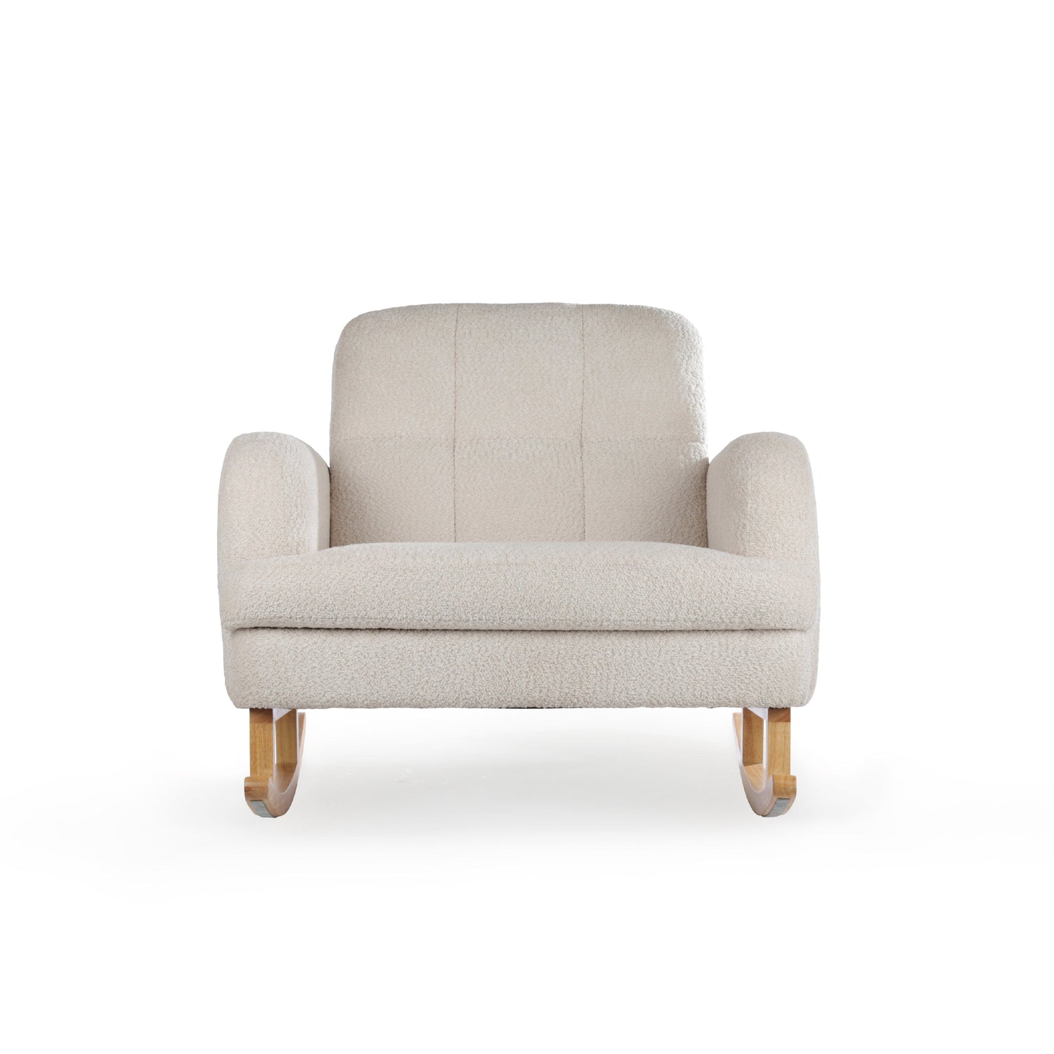 CuddleCo Etta Cuddle Nursing Chair & Footstool - Bouclé Mushroom