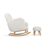 CuddleCo Etta Cuddle Nursing Chair & Footstool - Bouclé Off White