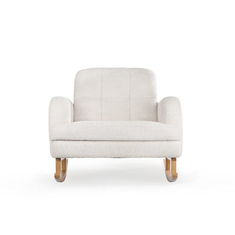 CuddleCo Etta Cuddle Nursing Chair & Footstool - Bouclé Off White