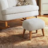 CuddleCo Etta Cuddle Nursing Chair & Footstool - Bouclé Off White