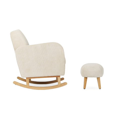 CuddleCo Etta Nursing Chair & Footstool - Sand