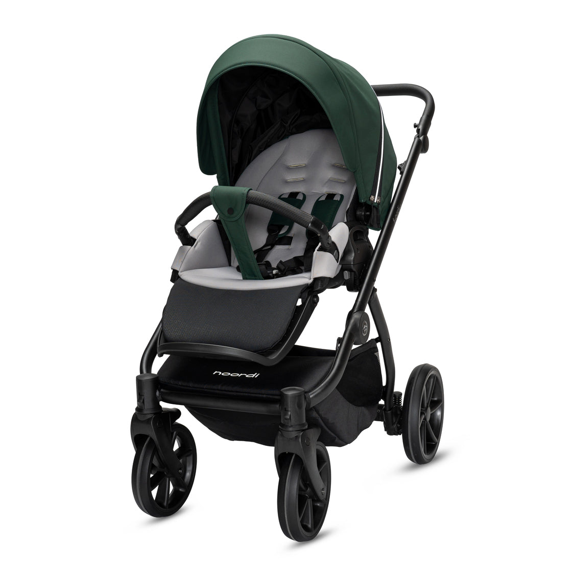 Noordi Fjordi V2 – 2in1 Pushchair with ThermoCot™ Carrycot, Emerald Green