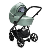 Noordi Fjordi V2 Leather - 2in1 Pushchair with ThermoCot™ Carrycot- Sage