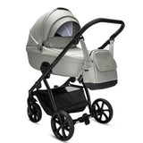 Noordi Fjordi V2 Leather - 2in1 Pushchair with ThermoCot™ Carrycot- Sleet