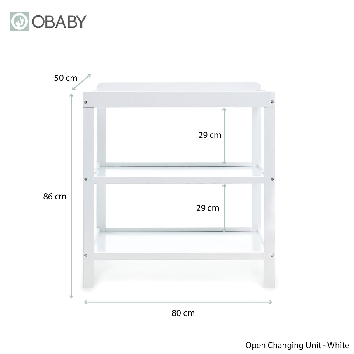 Obaby Grace Mini 2 Piece Room Set - White