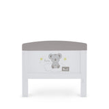 Obaby Grace Inspire Cot Bed & Fibre Mattress - Hello World Koala - Grey
