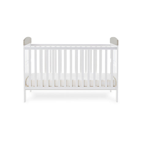 Obaby Grace Inspire Cot Bed & Underdrawer - Hello World Koala - Grey