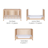 Tutti Bambini Hygge Mini 3 Piece Room Set - White/Light Oak