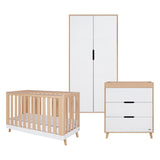 Tutti Bambini Hygge Mini 3 Piece Room Set - White/Light Oak