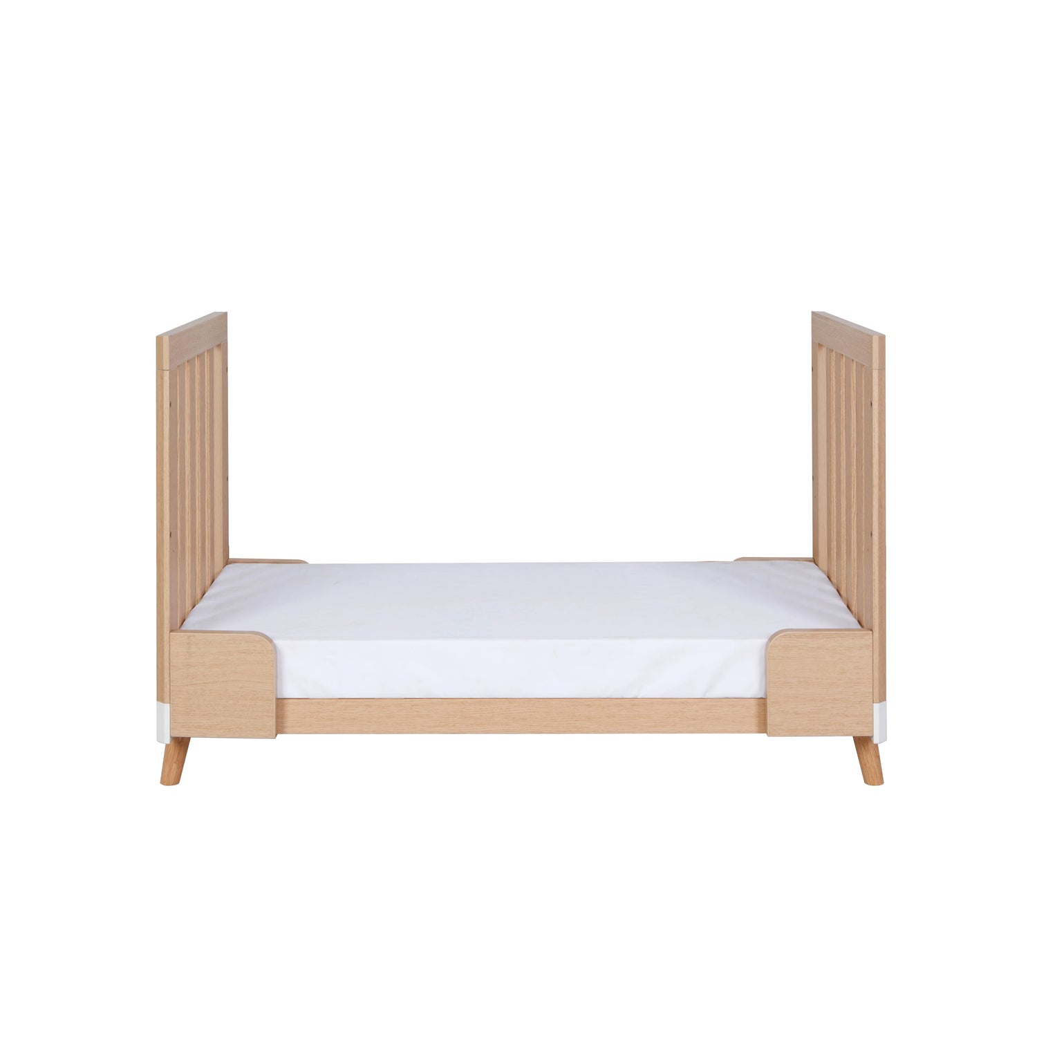 Tutti Bambini Hygge Mini Cot Bed - White/Light Oak