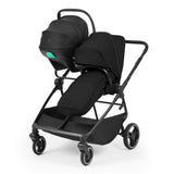 Ickle Bubba Altair Growing Families 13 Piece Travel System with i-Size Nimbus 180° Spin Car Seat & ISOFIX Base - Black