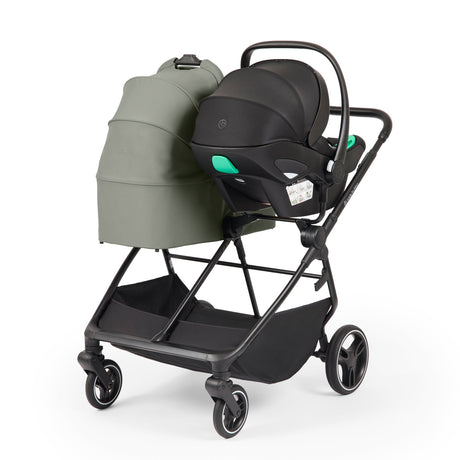 Ickle Bubba Altair Growing Families 13 Piece Travel System with i-Size Nimbus 180° Spin Car Seat & ISOFIX Base - Laurel Green