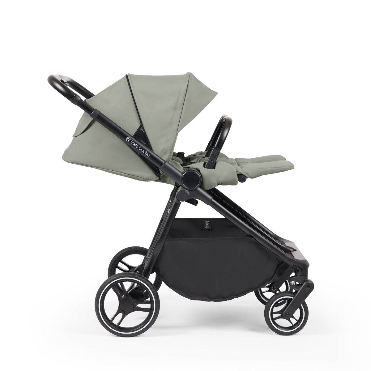 Ickle Bubba Altair Growing Families 13 Piece Travel System with i-Size Nimbus 180° Spin Car Seat & ISOFIX Base - Laurel Green