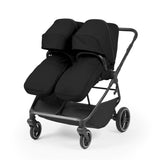 Ickle Bubba Altair Twin 17 Piece Travel System with i-Size Nimbus 180° Spin Car Seats & ISOFIX Bases - Black