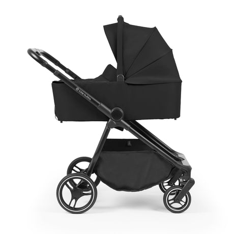 Ickle Bubba Altair Twin 17 Piece Travel System with i-Size Nimbus 180° Spin Car Seats & ISOFIX Bases - Black