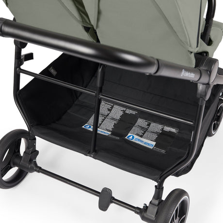 Ickle Bubba Altair Twin 17 Piece Travel System with i-Size Nimbus 180° Spin Car Seats & ISOFIX Bases - Laurel Green